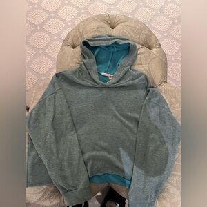 Blue Hooded light sweatshirt